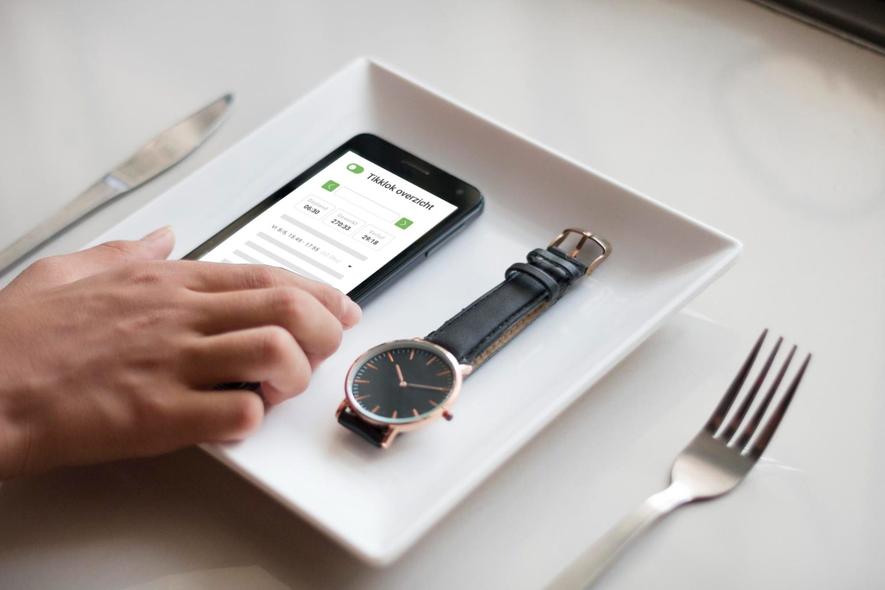 foto van de nieuwe wet op arbeidsregistratie of tijdregistratie vanaf 2027 in België in horeca en retail